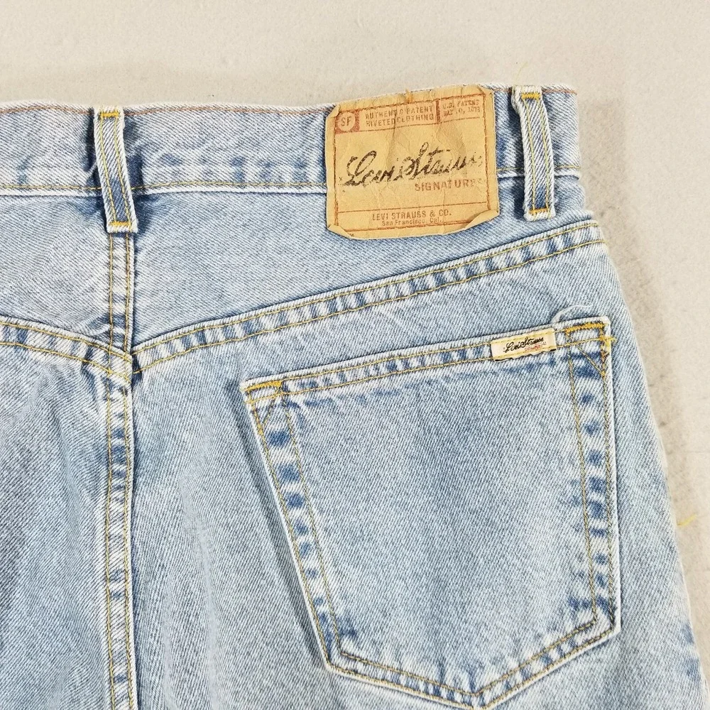 Levi Signature Series jeans men's 32x32 regular fit straight blue denim pants